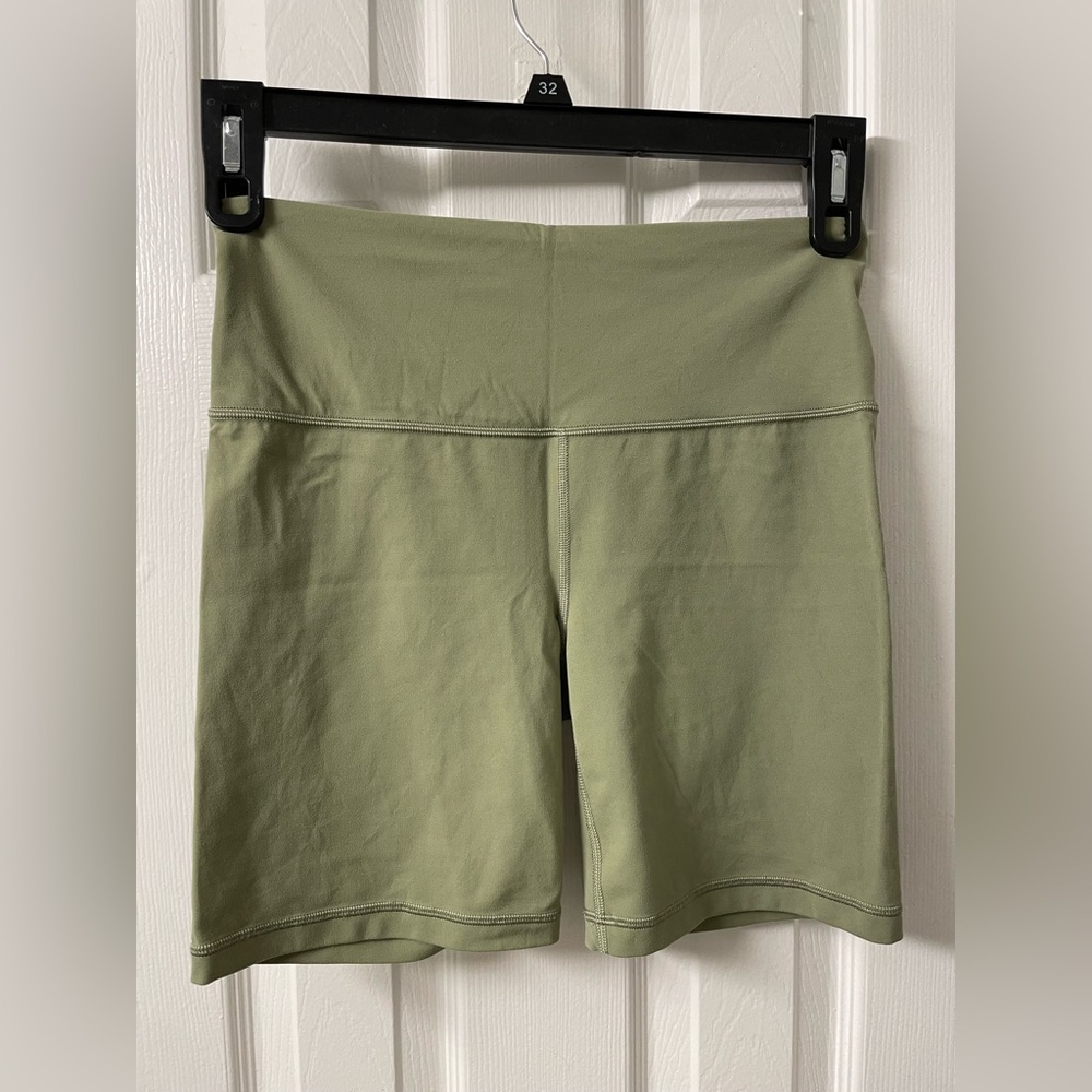 Athleta Sage Green Bike Shorts